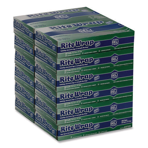 Image of Dixie® Dispens-A-Wax Waxed Deli Patty Paper, 10.75 x 7.5, 500/Box, 12 Boxes/Carton