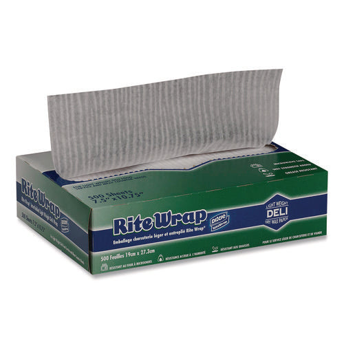 Image of Dixie® Dispens-A-Wax Waxed Deli Patty Paper, 10.75 x 7.5, 500/Box, 12 Boxes/Carton