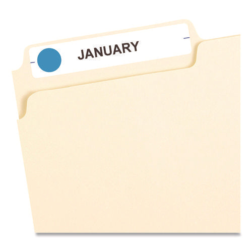Image of Avery® Handwrite Only Self-Adhesive Removable Round Color-Coding Labels, 0.5" dia, Light Blue, 60/Sheet, 14 Sheets/Pack, (5050)