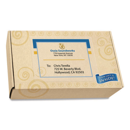 Image of Avery® Matte Clear Shipping Labels, Inkjet Printers, 8.5 X 11, Clear, 10/pack
