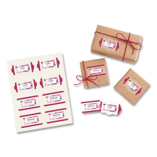 Image of Avery® Matte Clear Shipping Labels, Inkjet Printers, 8.5 X 11, Clear, 10/pack