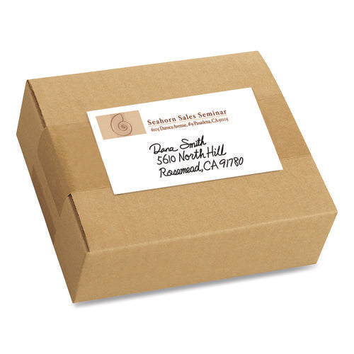Image of Avery® Removable Multi-Use Labels, Inkjet/laser Printers, 2 X 4, White, 2/sheet, 50 Sheets/pack, (5444)