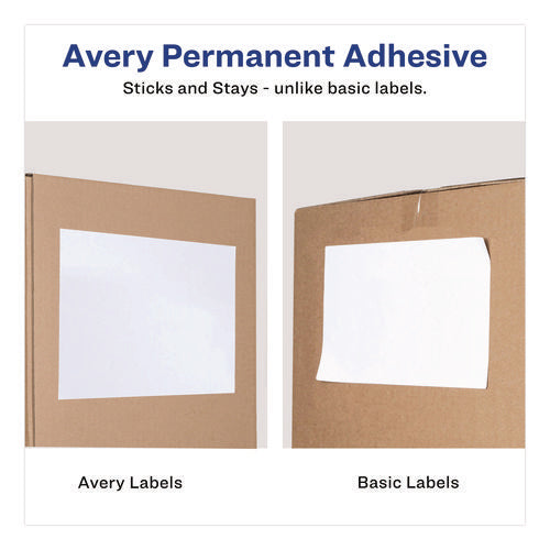 Image of Avery® White Shipping Labels-Bulk Packs, Inkjet/laser Printers, 8.5 X 11, White, 250/box