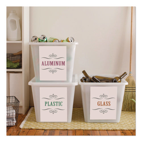 Image of Avery® White Shipping Labels-Bulk Packs, Inkjet/laser Printers, 8.5 X 11, White, 250/box