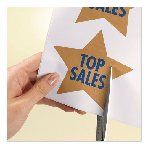 Image of Avery® White Shipping Labels-Bulk Packs, Inkjet/laser Printers, 8.5 X 11, White, 250/box