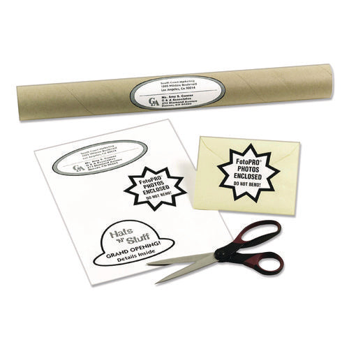 Image of Avery® White Shipping Labels-Bulk Packs, Inkjet/laser Printers, 8.5 X 11, White, 250/box