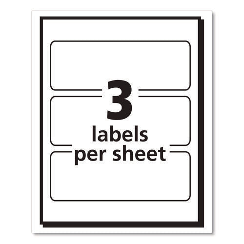 Image of Avery® Removable Multi-Use Labels, Inkjet/laser Printers, 1.5 X 4, White, 3/sheet, 50 Sheets/pack, (5452)