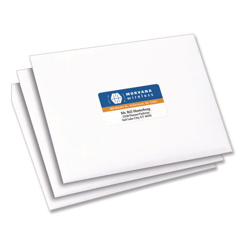 Image of Avery® Vibrant Laser Color-Print Labels w/ Sure Feed, 1.25 x 2.38, White, 450/Pack