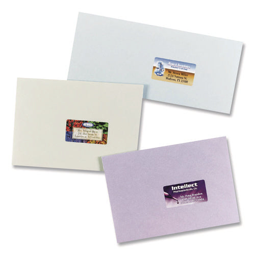 Image of Avery® Vibrant Laser Color-Print Labels w/ Sure Feed, 1.25 x 2.38, White, 450/Pack