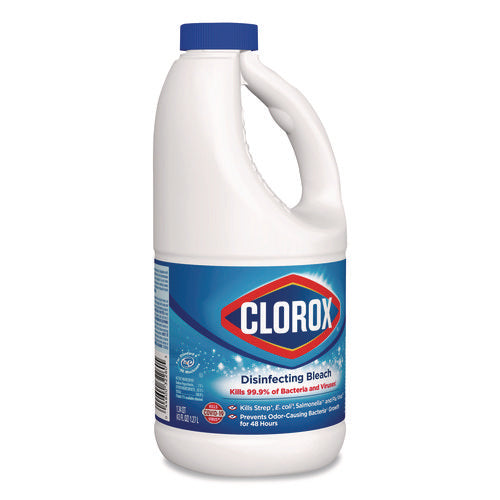 Image of Clorox® Concentrated Regular Disinfecting Bleach, 43 oz Bottle, 6/Carton