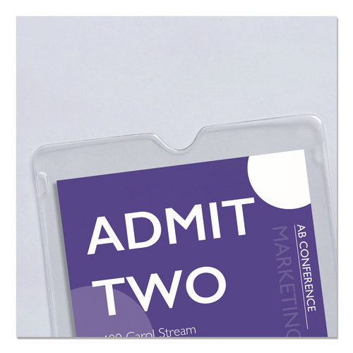 Image of Avery® Top-Load Clear Vinyl Envelopes W/thumb Notch, 4 X 6, Clear, 10/pack