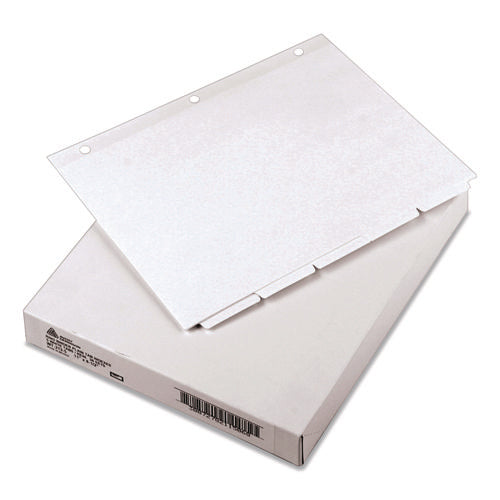 Image of Avery® Write and Erase Plain-Tab Paper Dividers, 5-Tab, 11 x 8.5, White, 36 Sets