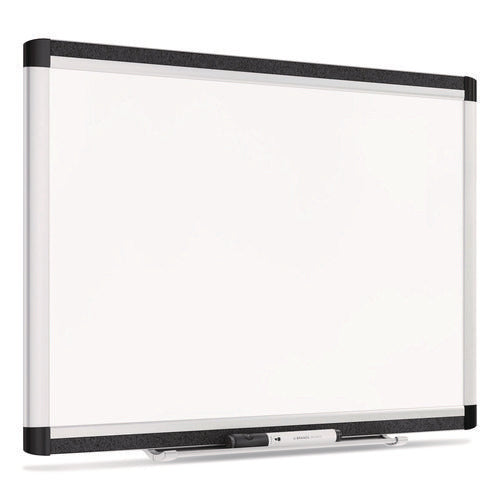 Image of U Brands PINIT Magnetic Dry Erase Board, 24" x 18" (Actual Size: 23" x 17"), White Surface, Satin Aluminum Frame