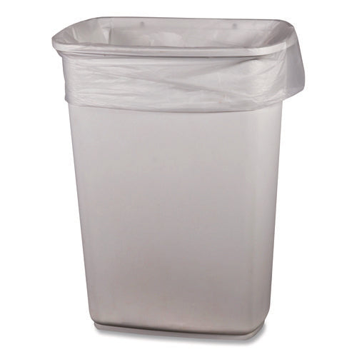 Image of Boardwalk® Low-Density Waste Can Liners, 30 gal, 0.5 mil, 30 x 36, Clear, Perforated Roll, 250/Carton