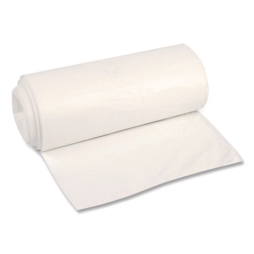Image of Boardwalk® High-Density Can Liners, 45 gal, 12 mic, 40 x 48, Natural, Perforated Roll, 250/Carton