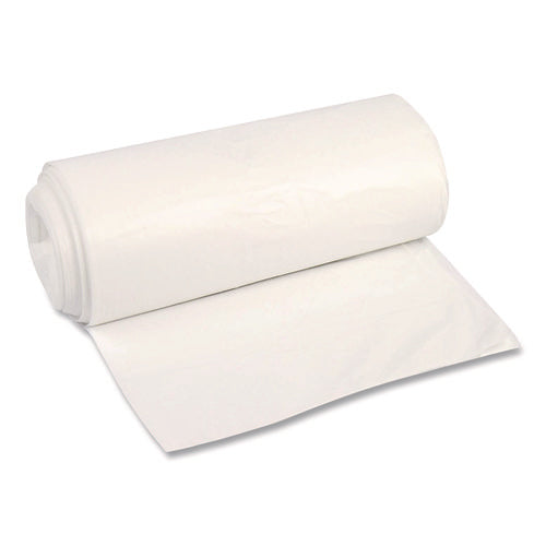 Image of Boardwalk® High-Density Can Liners, 56 gal, 16 mic, 43 x 48, Natural, Perforated Roll, 200/Carton