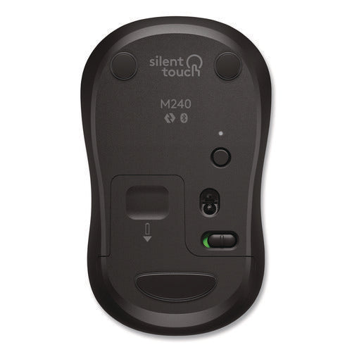 Image of Logitech® M240 for Business, 33 ft Wireless Range, Left/Right Hand Use, Graphite