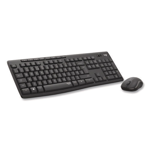 Image of Logitech® MK295 Silent Wireless Combo, 2.4 GHz Frequency/33 ft Wireless Range, Graphite