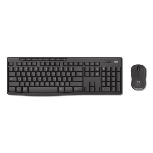 Image of Logitech® MK370 Combo for Business, 33 ft Wireless Range, Graphite