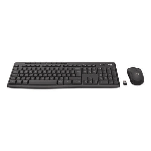 Image of Logitech® MK370 Combo for Business, 33 ft Wireless Range, Graphite