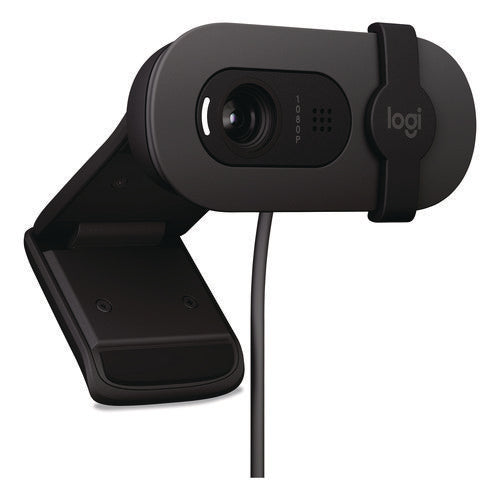 Image of Logitech® Brio 105 Business Webcam, 1920 pixels x 1080 pixels, 2 Mpixels, Black