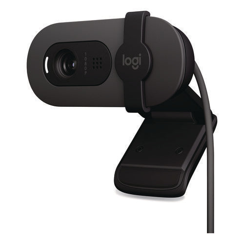 Image of Logitech® Brio 105 Business Webcam, 1920 pixels x 1080 pixels, 2 Mpixels, Black
