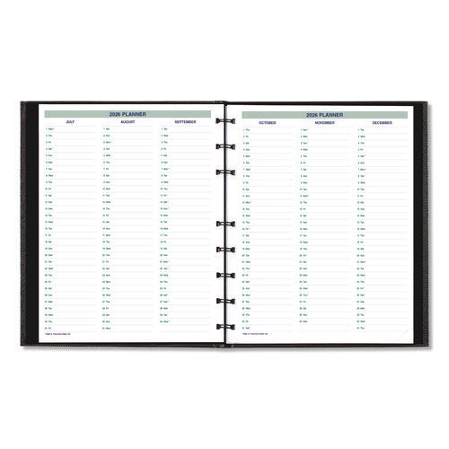 Image of Blueline® Plan and Link Weekly Appointment Planner, 9.25" x 7.25", Black Cover, 12-Month (Jan to Dec): 2025
