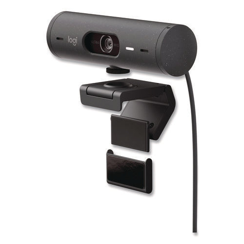 Image of Logitech® Brio 505 Plug and Play Webcam, 1920 pixels x 1080 pixels, 4 Mpixels, Graphite