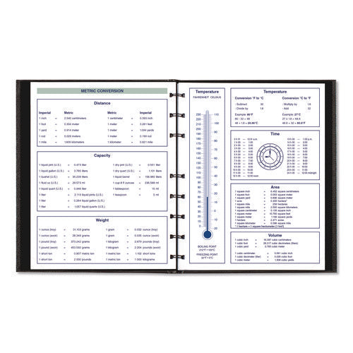 Image of Blueline® Plan and Link Weekly Appointment Planner, 9.25" x 7.25", Black Cover, 12-Month (Jan to Dec): 2025