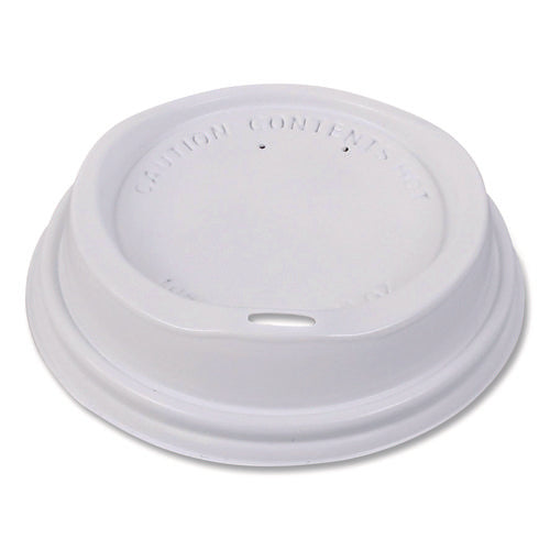 Image of FLAVIA® Hot Beverage Paper Cup Lids 10 oz, Fits FLAVIA 10 oz Paper Cup, White, 100/Sleeve, 10 Sleeves/Carton