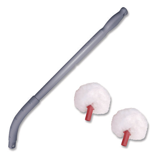 Image of Unger® Toilet Bowl Swab, 26" Handle, Gray/Red/White