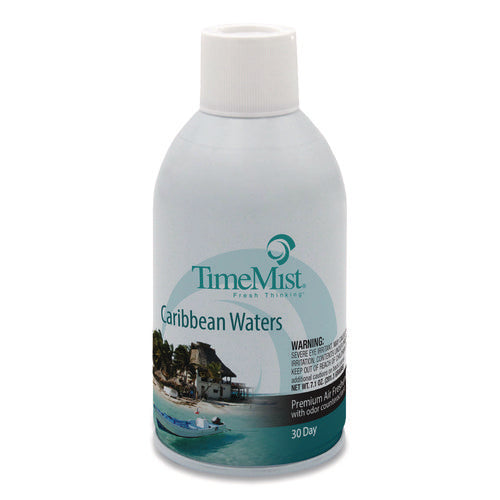 Image of TimeMist® Premium Metered Air Freshener Refill, Caribbean Waters, 7.1 oz Aerosol Spray