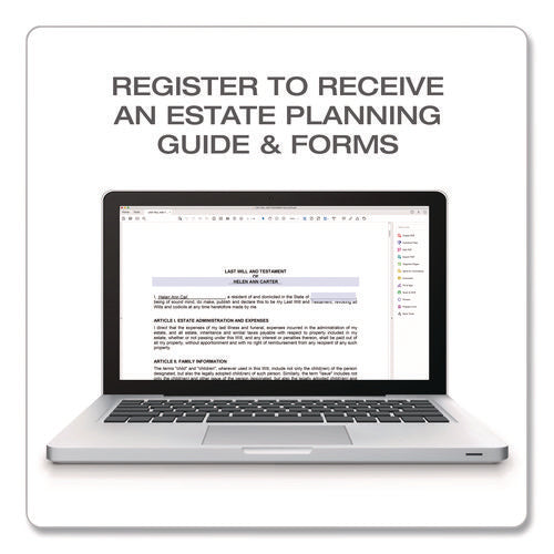 Image of Adams® Last Will and Testament Digital Forms Kit with Manual and Estate Guide, Inkjet/Laser, 8.5 x 11, Unlimited Number of Forms