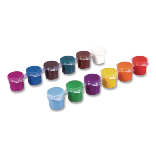 Image of Cra-Z-Art® Washable Kids' Paint Set, with Artist Brush, 12 Assorted Colors/Pack