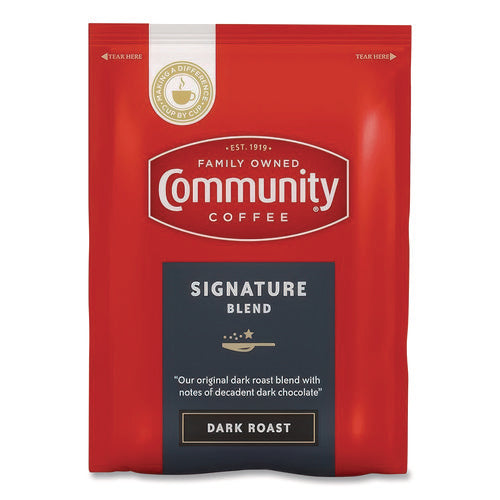 Image of Community Coffee® Signature Blend, 2.5 oz Packet, 40/Carton