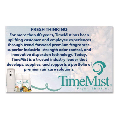 Image of TimeMist® Premium Metered Air Freshener Refill, Lavender Lemonade, 7.1 oz Aerosol Spray, 12/Carton