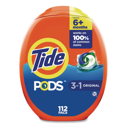 Image of Tide® PODS Laundry Detergent, Pods, Tide Original, 112 Pods/Tub