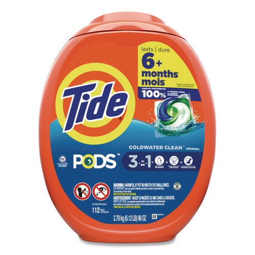 Image of Tide® PODS Laundry Detergent, Pods, Tide Original, 112 Pods/Tub