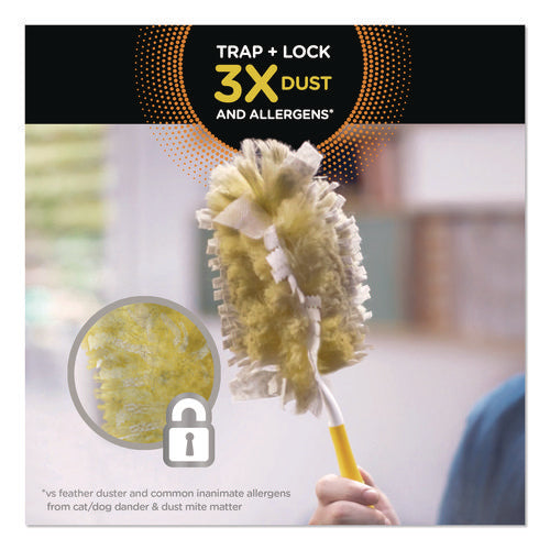 Image of Swiffer® Heavy Duty Dusters Refill, Trap + Lock Fiber, Yellow, 11/Box