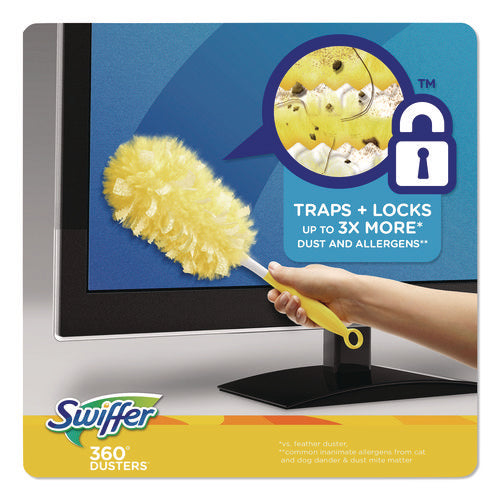 Image of Swiffer® Heavy Duty Dusters Refill, Trap + Lock Fiber, Yellow, 11/Box