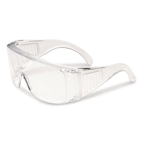 Image of Bouton® The Scout OTG Rimless Safety Glasses, Clear Plastic Frame, Clear Polycarbonate Lens