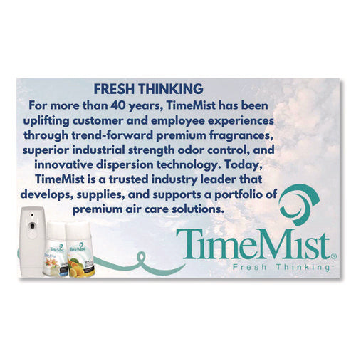 Image of TimeMist® Premium Metered Air Freshener Refill, Dutch Apple and Spice, 7.1 oz Aerosol Spray