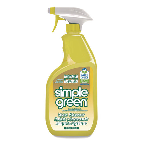 Image of Simple Green® Industrial Cleaner and Degreaser, Concentrated, Lemon, 24 oz Spray Bottle