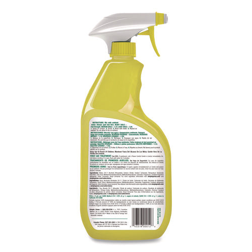 Image of Simple Green® Industrial Cleaner and Degreaser, Concentrated, Lemon, 24 oz Spray Bottle