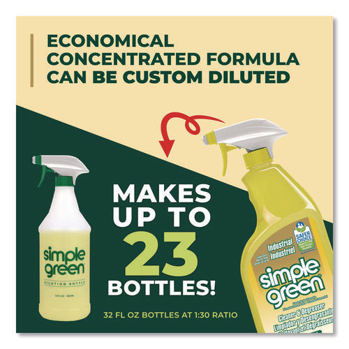 Image of Simple Green® Industrial Cleaner and Degreaser, Concentrated, Lemon, 24 oz Spray Bottle