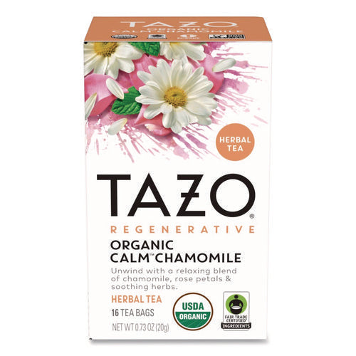 Image of Tazo® Tea Bags, Organic Calm Camomile, 16/Box