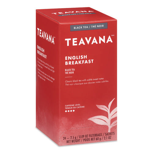 Image of Starbucks® Teavana Tea Bags, English Breakfast, 0.09 oz, 24/Box