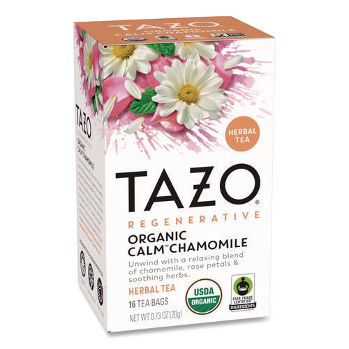 Image of Tazo® Tea Bags, Organic Calm Camomile, 16/Box