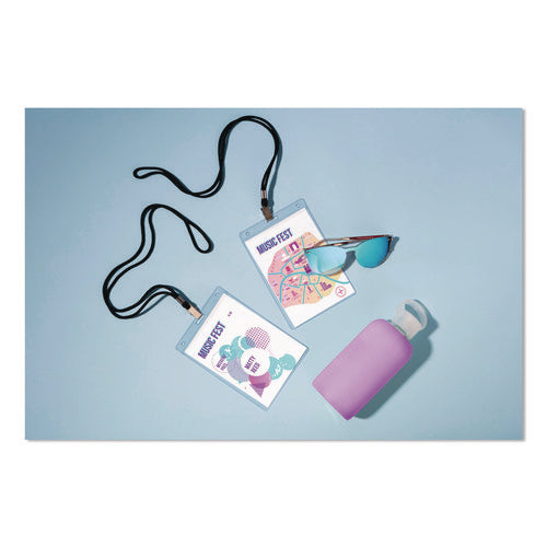 Image of Avery® Lanyard-Style Badge Holder W/laser/inkjet Inserts, Top Load, 4.25 X 6, We, 75/pk