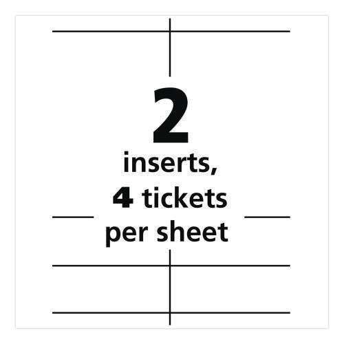 Image of Avery® Lanyard-Style Badge Holder W/laser/inkjet Inserts, Top Load, 4.25 X 6, We, 75/pk
